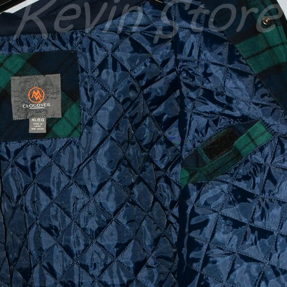 Cloudveil mens shirt jacket Quilted Flannel - Picture 7 of 11